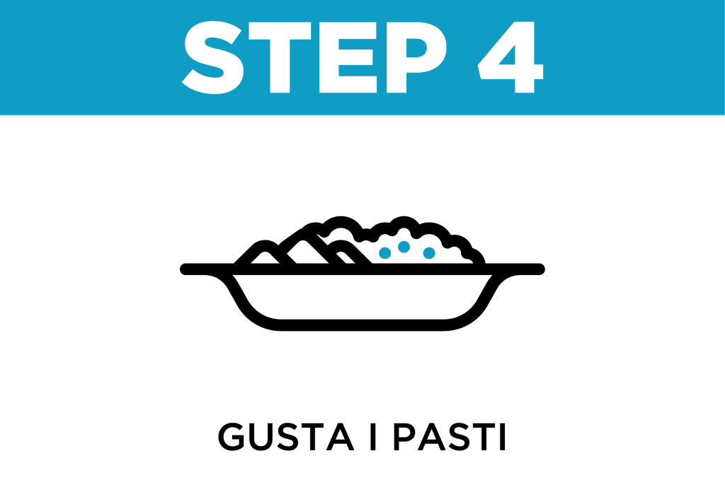 Pasti pronti | Come funziona step 3 100GRAMMI